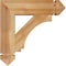 Ekena Millwork Imperial Arts & Crafts Rough Sawn Bracket, Western Red Cedar, 4"W x 18"D x 18"H BKT04X18X18IMP03RWR - alternate 3